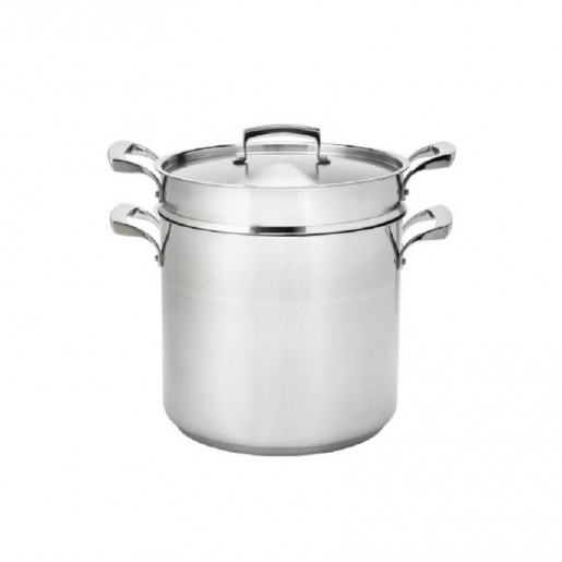 Browne - Thermalloy 16 Qt. Stainless Steel Double Boiler with Lid