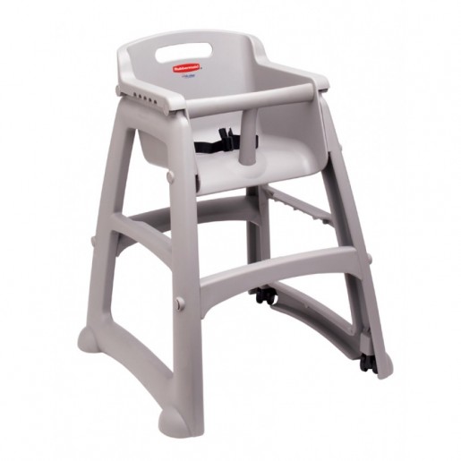 Rubbermaid - Grey High Chair with Wheels