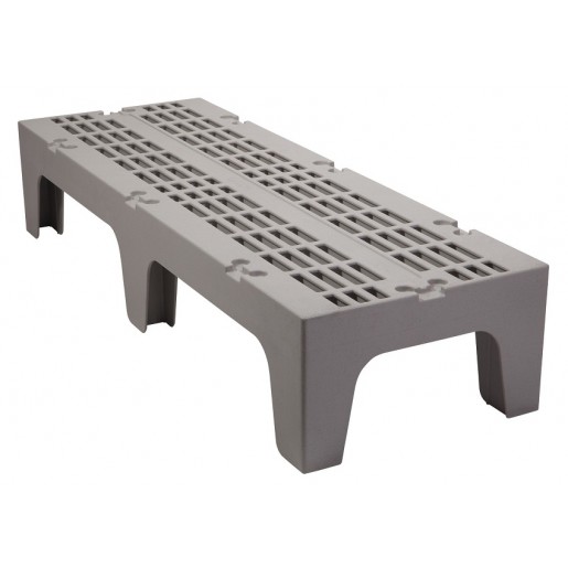 Cambro - 48 in. X 21 in. X 12 in. Slotted Top Grey Dunnage Rack