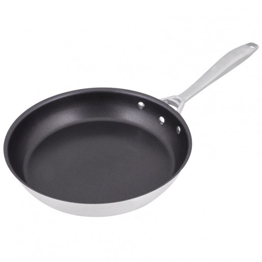 Vollrath - Intrigue 11 in. CeramiGuard II Non-Stick Stainless Steel Fry Pan