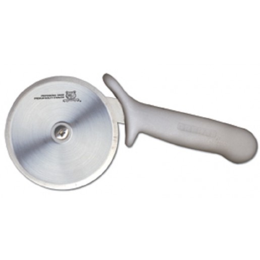 Omcan - 4 in. R-Style Pizza-Cutter with White Handle