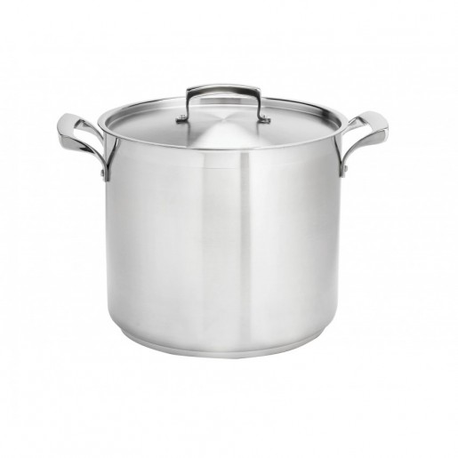 Browne - Thermalloy 20 Qt. Stainless Steel Deep Stock Pot