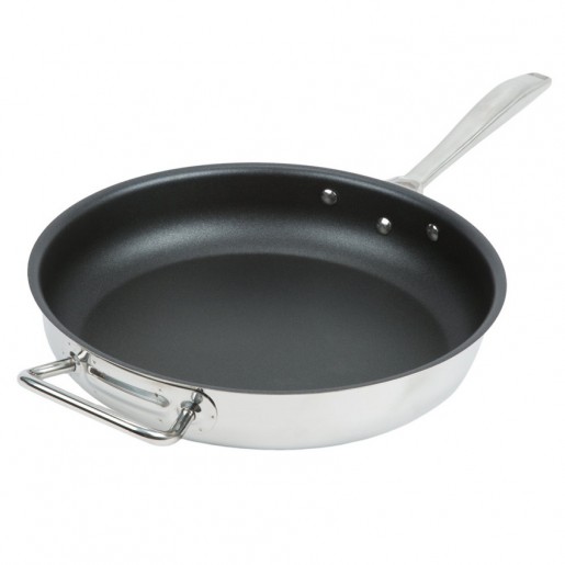 Vollrath - Intrigue 12 1/2 in. CeramiGuard II Non-Stick Stainless Steel Fry Pan