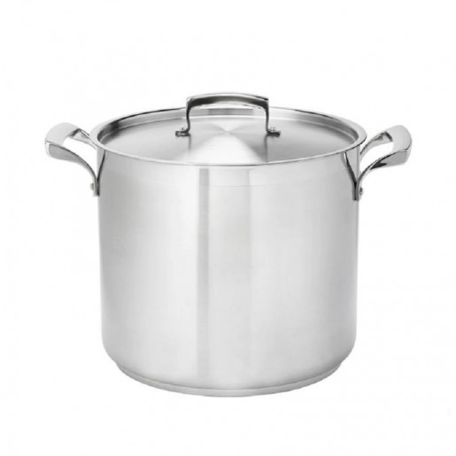 Browne - Thermalloy 32 Qt. Stainless Steel Deep Stock Pot