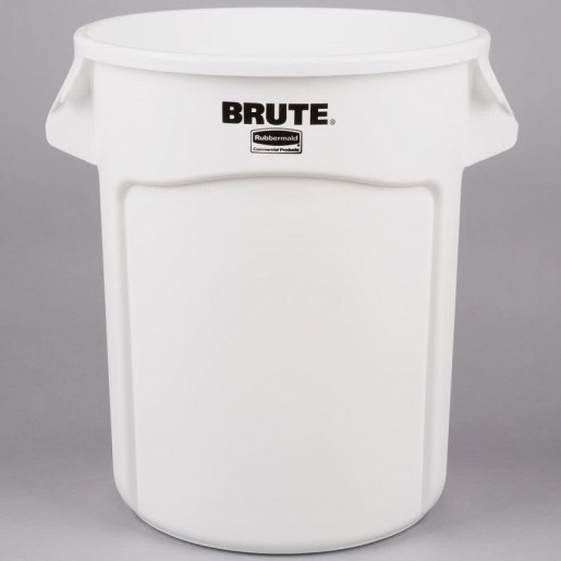 Rubbermaid - 20 Gallon White Brute Trash Can (without Lid)