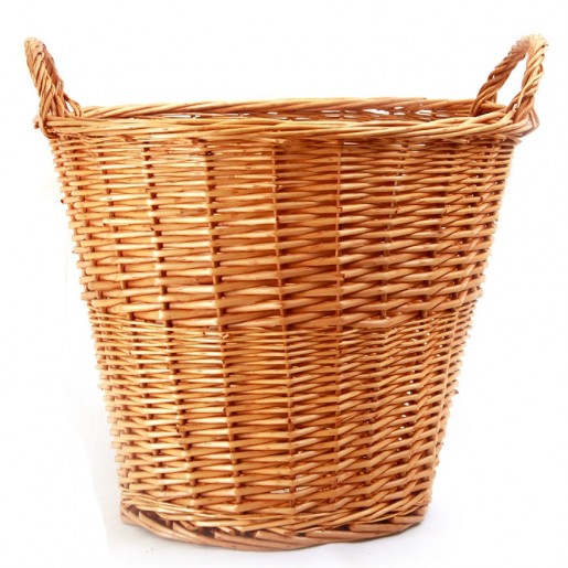 Almac - Round wicker basket for baguette bread 19x16 w/handles