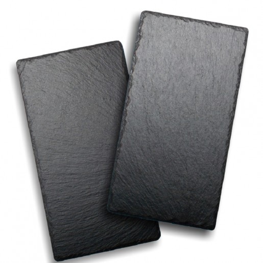 Danesco - Kit of 2 Black 6 in. X 11 in. Slate Platter