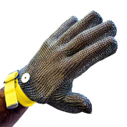 Omcan - XX-Small Mesh Glove with Yellow Wrist Strap