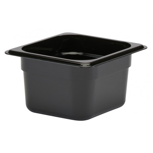 Cambro - Black food pan 1/6 4 in Camwear