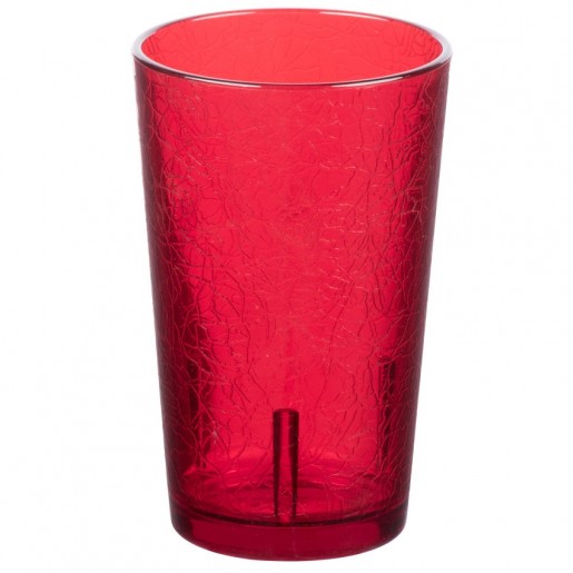 Cambro - 8 oz. Red Water Glass - 12 per box