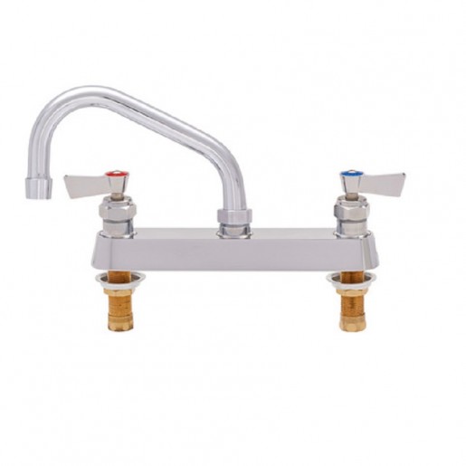 Fisher - 8 in. Centers Deck Faucet with 8 in. Swing Spout