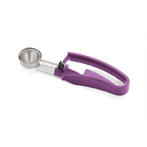 Vollrath - 0.72 oz. Right/Left-Handed Disher with Orchid Squeeze Handle