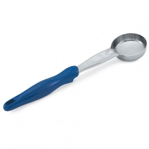 Vollrath - 2 oz. Round Spoodle Portion Spoon with Blue Handle