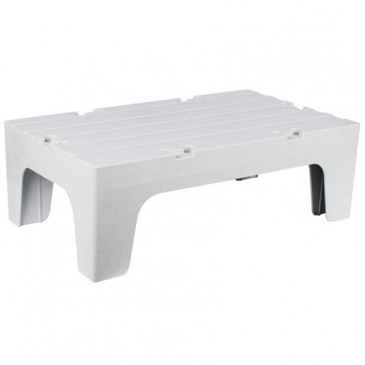 Cambro - 36 in. X 21 in. X 12 in. Solid Top Grey Dunnage Rack