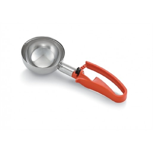 Vollrath - 8 oz. Right/Left-Handed Disher with Orange Squeeze Handle