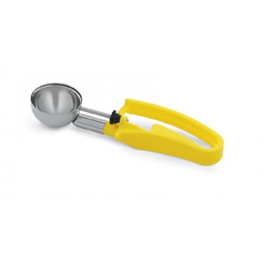 Vollrath - 1.8 oz. Right/Left-Handed Disher with Yellow Squeeze Handle