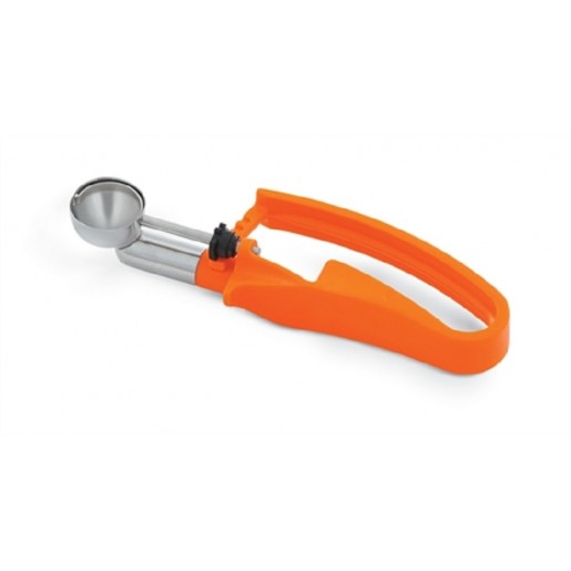 Vollrath - 0.33 oz. Right/Left-Handed Disher with Orange Squeeze Handle