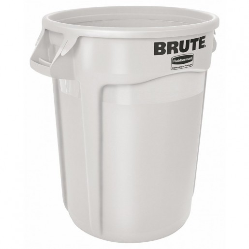 Rubbermaid - 32 Gallon White Brute Trash Can (without Lid)
