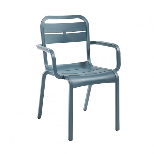 Grosfillex - Cannes Armchair - Mineral Blue