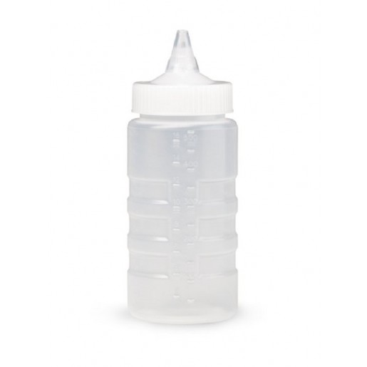 Vollrath - Traex 16 oz. Clear Single Tip Ridged Wide Mouth Squeeze Bottle