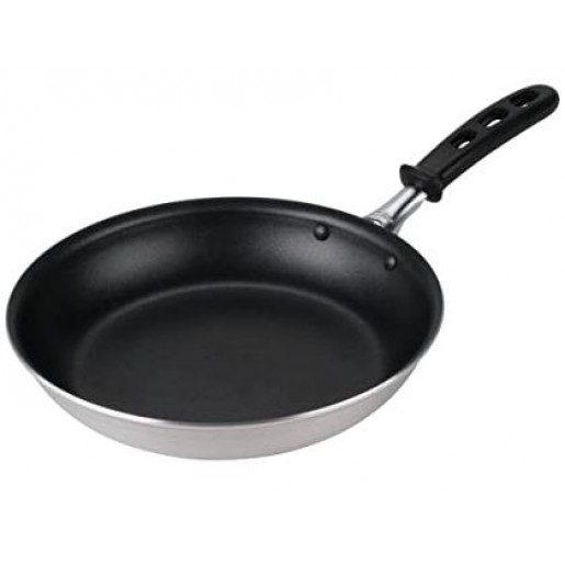 Vollrath - 10 in. Wear-Ever Non-Stick Aluminum Fry Pan with Black Silicone Handle
