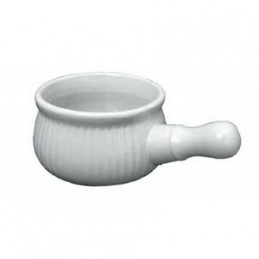 Atelier Du Chef - 12 oz. White Ceramic Onion Soup Bowl with Handle