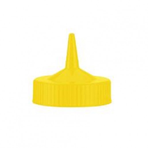 Vollrath - Traex Yellow Single Tip Wide Mouth Bottle Cap