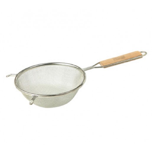 Atelier Du Chef - 8 in. Fine Single Mesh Strainer with Wood Handle