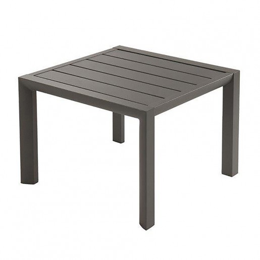Grosfillex - Sunset Volcanic Black 20 in. Square Low Table
