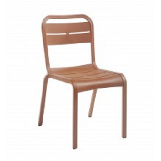 Grosfillex - Cannes Terra Cotta (red) Side Chair