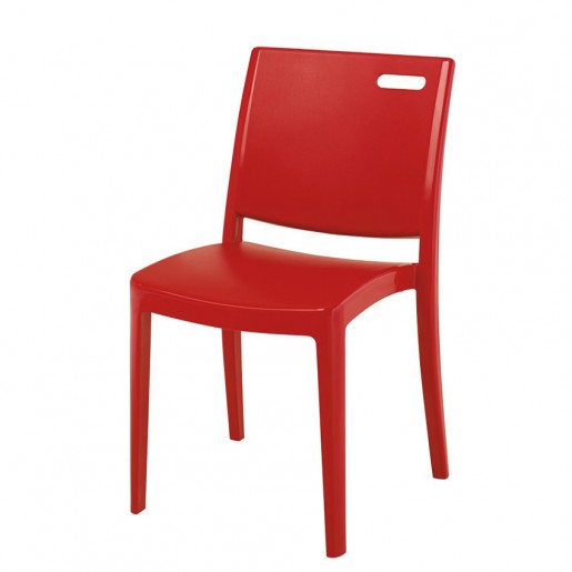 Grosfillex - Metro Apple Red Side Chair