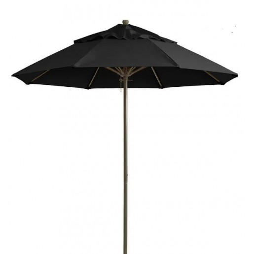 Grosfillex - Windmaster Black 7.5 Feet Umbrella