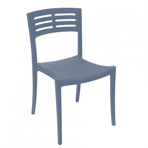 Grosfillex - Vogue Denim Blue Side Chair