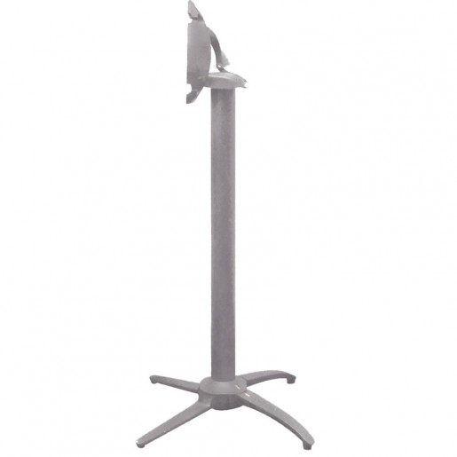 Grosfillex - Quattro Bar Height Silver Gray Tilting Table Base