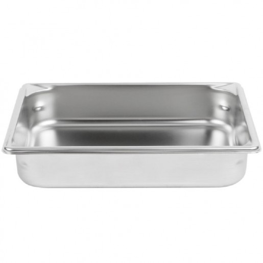 Vollrath - Super Pan V Half Size (1/2) Stainless Steel Table Pan - 2 1/2 in. Deep