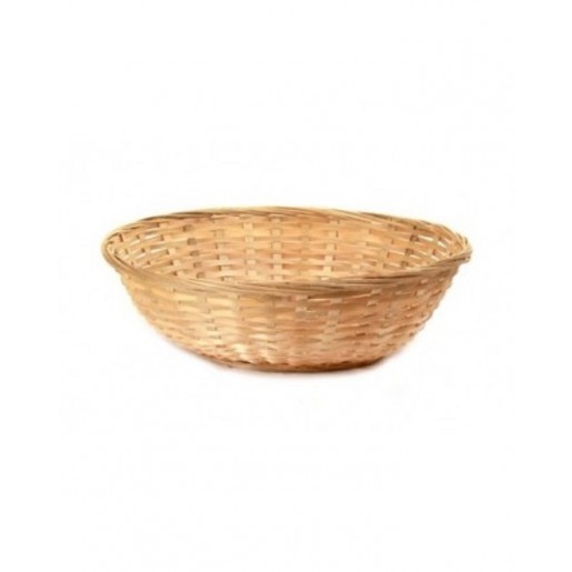 Almac - 12 in. X 1.5 in. Natural Bamboo Basket