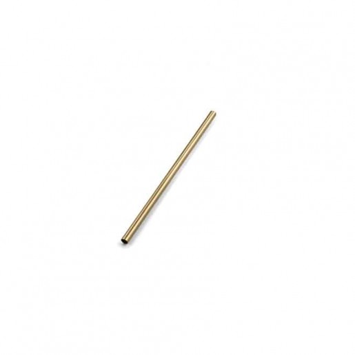 American Metalcraft - 6 in. Gold Stainless Steel Reusable Straight Straw - 12 per pack