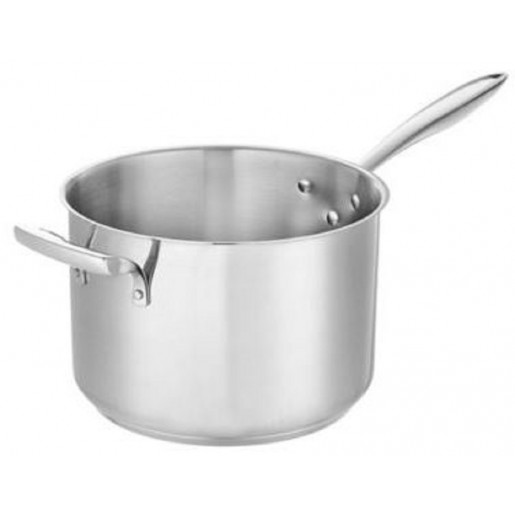 Browne - Thermalloy 10 L Deep Stainless Steel Saucepan with Helper Handle