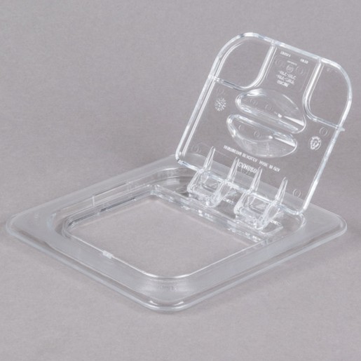 Cambro - 1/6 Size Clear Food Pan with Flip Lid