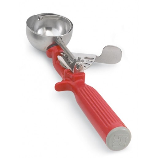 Vollrath - 1 1/3 oz. Disher with One-Piece Red Handle