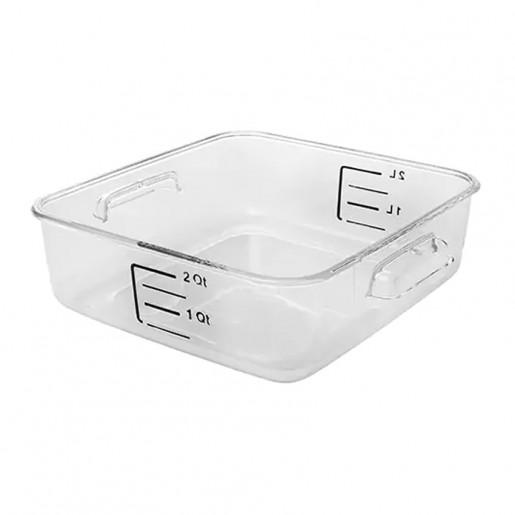 Rubbermaid - 2 Qt. Clear Square Food Storage Container