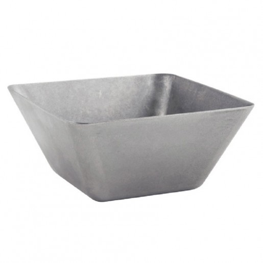 Foh - 13 oz. (4.5 in.) Antique Finish Stainless Steel Square Bowl 12 per box