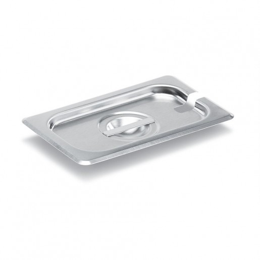 Vollrath - Super Pan V Ninth-Size (1/9) Slotted Stainless Steel Cover