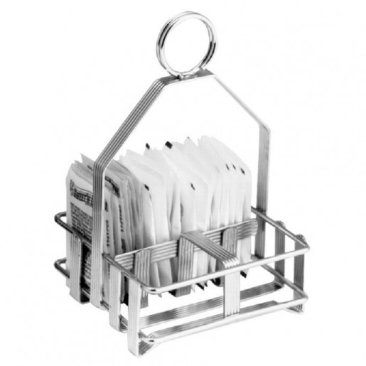 Atelier Du Chef - 2-Jar Wire Rack for Sugar Packet & 1 1/2 in. Shaker Holder with Menu Clip