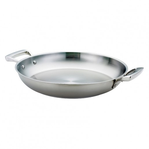 Browne - Thermalloy 9 1/2 in. Stainless Steel Paella Pan