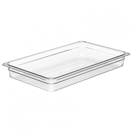 Cambro - Camwear Full Size Clear Polycarbonate Food Pan - 2 1/2 in. Deep
