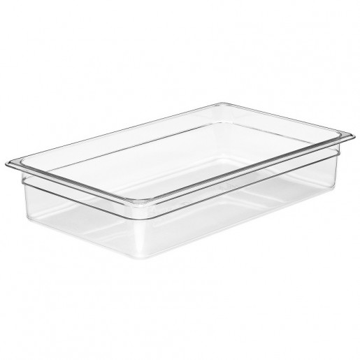 Cambro - Camwear Full Size Clear Polycarbonate Food Pan - 4 in. Deep