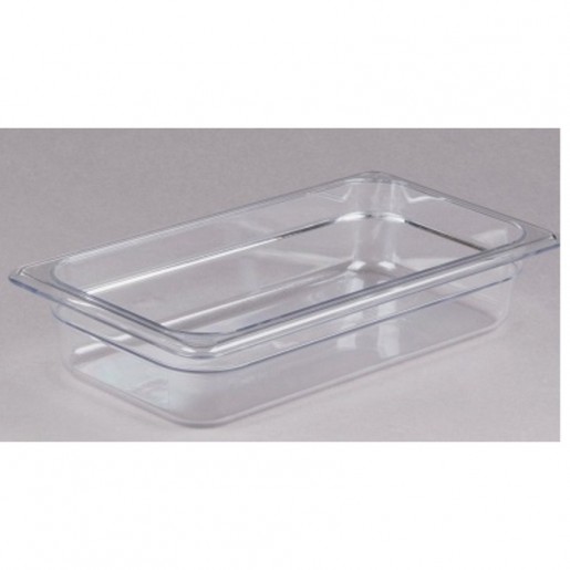 Cambro - Camwear 1/3 Size Clear Polycarbonate Food Pan - 2 1/2 in. Deep