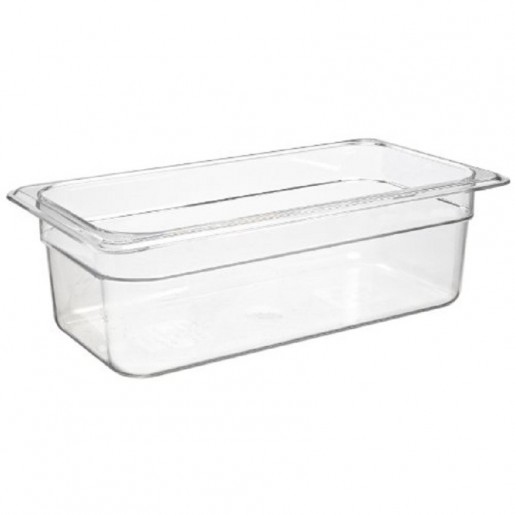 Cambro - Camwear 1/3 Size Clear Polycarbonate Food Pan - 4 in. Deep