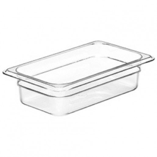Cambro - Camwear 1/4 Size Clear Polycarbonate Food Pan - 2 1/2 in. Deep